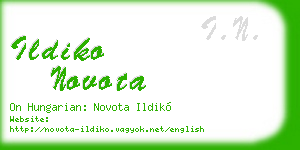 ildiko novota business card