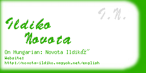 ildiko novota business card